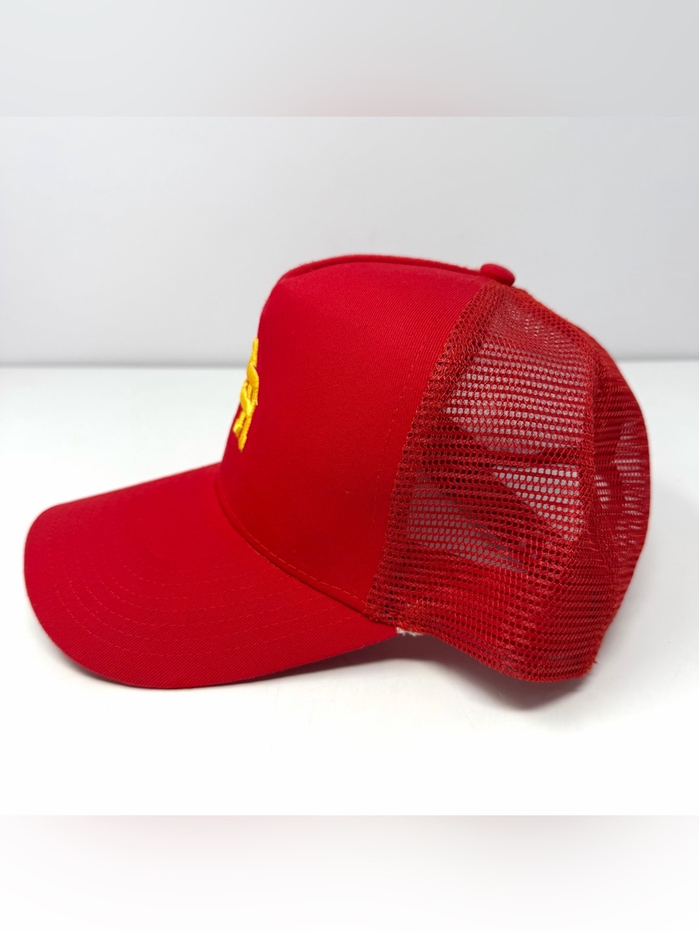 Stevenson Ranch SR Not My First Rodeo Mesh Trucker Hat Snapback Cap Red Yellow - Picture 4 of 8
